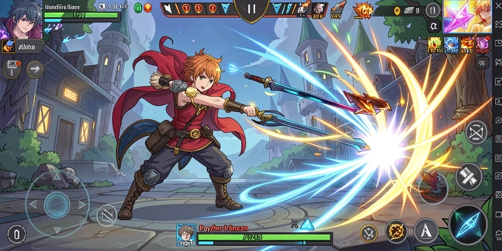 id678 - Tangkapan layar menampilkan pemandangan indah dari dunia fantasi game.